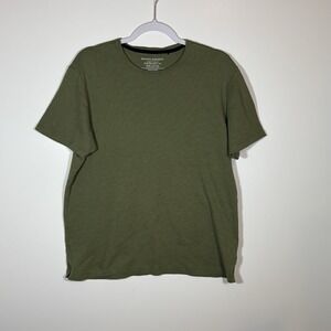 Banana Republic Men's Luxe Touch Performance Tee Green Size XL Micro Striped